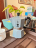 比乐蒂（Bialetti） Bialetti比乐蒂摩卡壶咖啡壶意大利进口家用意式经典单阀八角壶 限量蓝灰色3杯份 实拍图