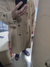 无印良品 MUJI 男女通用 不易沾水 宽版双排扣大衣 无性别 男款女款 BDE15C2S 米色 S-M 实拍图