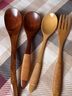 和风四季 实木日式餐具调羹长柄勺汤匙汤勺小木勺用饭店创意手工木勺汤勺 D款木勺(20*4.2cm)单个 实拍图