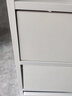 立太（LEADTEK） 床头柜简约现代卧室床边柜家用简易收纳柜多功能省空间带锁柜子 【三抽带锁】暖白色 实拍图