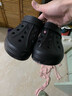 骆驼（CAMEL）洞洞鞋凉拖沙滩鞋男女情侣款漂流鞋 A122533037，黑色，男 42 实拍图