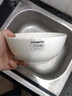 富彩陶瓷 纯白骨瓷碗单个家用陶瓷创意个性简约可微波餐具面碗米饭碗 7英寸奥碗 实拍图