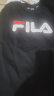 斐乐（FILA）官方情侣短袖T恤男女装夏季经典LOGO圆领运动套头衫纯棉宽松上衣 缟玛瑙黑-BK XS 实拍图