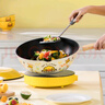 炊大皇 炒锅易洁不粘锅炒菜锅煎锅28cm 电磁炉通用 小黄鸭CG28XHY 实拍图