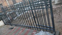京铣围墙护栏庭院护栏 围栏护栏网 锌钢铁艺栅栏户外小区农村隔离栏杆 【加厚款】1.5米高/3横梁 实拍图