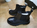 百丽（Belle）切尔西靴男冬季新商场同款增高加绒马丁短靴A0598DD1预售 黑绒里-A0598(筒高11CM) 41 (255mm) 实拍图