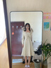 FANSILANEN范思蓝恩23FS11161 经典时尚中长款风衣外套女秋季新款英伦风 白色 S 实拍图