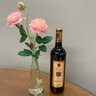 凉笙 ins小清新绢花假花仿真花 客厅玻璃花瓶装饰品摆件餐桌花艺套装花 1支粉色牡丹+小雨点花瓶 实拍图