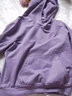 骆驼（CAMEL）长袖连帽套头卫衣女打底衫内搭上衣 CI7225L2001-1 霜紫色 M 实拍图