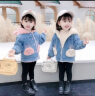 七语欣童装女童外套冬装儿童加绒牛仔外套2023新款女孩宝宝卡通加厚大衣 粉红色 110cm(15kg/3-4岁) 晒单实拍图