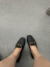 莱尔斯丹2024夏季新款舒适平底乐福鞋女士单鞋皮鞋真皮工作鞋小皮鞋08002 黑色 BKK 36 晒单实拍图