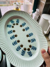 舍里 日式餐具复古小花创意粗陶碗甜品糕点心双耳菜盘子饭碗花边碗 9.5英寸椭圆形花盘 实拍图