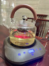 新羽手工蒸煮茶壶玻璃大容量耐高温养生壶烧水壶电陶炉煮茶器围炉煮茶套装 H15蒸煮一体壶 1100ml 实拍图