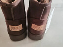 回力（Warrior）雪地靴女冬季保暖加厚短筒棉鞋学生棉靴子加绒 2166X 深棕色 37  实拍图