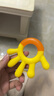 努比（Nuby）婴儿牙胶宝宝儿童玩具新生儿咬咬胶（清洁+磨牙棒） 3个月以上 黄蓝橙 3只装 实拍图