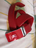 七匹狼2026马年本命年红腰带男士红皮带自动扣头层牛皮新年骐骥红色裤带 银边红扣长120可裁剪-不支持留言 实拍图