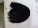 问（wen）狗啃刘海假发女真发自然前额假刘海隐形无痕头帘假发片大脑门刘海 真发狗啃刘海【自然黑】 实拍图