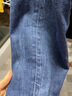 MUJI MUJI 女式 弹力 牛仔 宽版裤 BEA31A1A 裤子 长裤 休闲裤 靛青色 27inch  实拍图