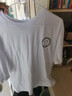 百鹊亭短袖男纯棉宽松ins港风圆领超火卡通t恤情侣装潮牌五分袖t恤夏季男生潮流笑脸印花短袖打底衫 白色 L 实拍图