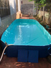 西哈泳士免充气折叠儿童游泳池家用室外小孩婴儿游泳桶成人大型户外支架 4米【乐享套餐】免充气泳池 实拍图