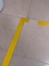 齐鲁安然 反光警示胶带 反光带 安全反光膜 地面/墙面，车库用地贴标识带反光贴 反光条 纯黄 宽5公分 实拍图