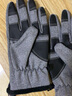 筠尚皮手套男秋冬季加绒保暖触屏防滑防风开车骑行半指漏二指学生户外 二指款 均码 实拍图