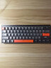 DURGOD 杜伽K330W无线蓝牙三模游戏机械键盘女生61键MAC/IPAD键盘（电脑电竞专用） 无光-警戒线 定制-青轴 实拍图