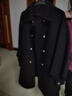 尚都比拉100%羊毛大衣女冬季双排扣双面呢腰带灯笼袖毛呢外套 实拍图