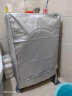 宜百利 洗衣机罩 滚筒洗衣机通用防水防晒盖布 全自动海尔小天鹅美的防尘罩子 4.5 5 6 6.5公斤 涂银色M7201 实拍图