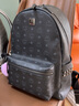 MCM  STARK 中号铆钉双肩包书包通勤电脑背包 黑色【礼物】 实拍图