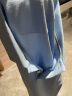 金利来男士珠地冰氧酷潮流时尚青年商务休闲POLO冰丝短袖T恤 浅蓝-15 L 实拍图