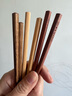 玉米儿童筷子3岁宝宝食品级木质短快子幼儿园小朋友6-12岁吃饭家用筷 三色木18cm（3-6岁适用）3双 实拍图