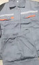 耐典防静电工作服套装夏季短袖劳保服男女汽修工程服厂服定制 灰色185 实拍图