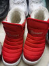 回力童鞋冬季儿童雪地靴加绒加厚时尚女童保暖短靴男童棉鞋 1087大红 34码 下拉查看内长 实拍图