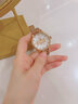 欧绮娜（MG.ORKINA MG）女士时尚镶钻手表自动镂空机械表爱心丘比特腕表女生礼物 玫金白面+白色皮带 实拍图