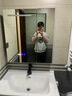 好勒（HORO） 好勒HORO浴室柜加厚实木洗手盆柜组合套装智能镜柜洗漱台洗脸盆吊柜卫生间洗手浴柜 80cm【智能镜箱】珠光磨砂灰 实拍图