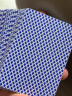 华圣德州扑克牌PVC防水磨砂扑克高颜值扑克成人桌游卡牌PE-003蓝色 实拍图