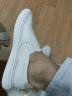 皓顿（HAUT TON）白色男鞋休闲鞋头层牛皮鞋男士一脚蹬懒人板鞋夏季新品百搭乐福鞋 白色 40码(适合运动鞋41码) 晒单实拍图