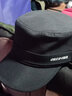歌希尼尔帽子男春秋鸭舌帽军帽韩版平顶帽男士秋冬百搭休闲夏季女中老年帽 黑色 M 58cm中码适合56-59头围 实拍图