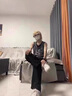 牧唯裤子男女春秋夏季新款直筒垂坠感工装运动宽松休闲阔腿百搭长裤子 259黑色（棉） L 实拍图