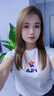 斐乐（FILA）官方女士短袖T恤夏印花运动女装针织短袖套头衫小熊T刺绣上衣 标准白-WT S 160/80A 实拍图