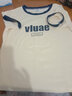 纤芸沐（XIANYMU）短袖t恤女新款夏季纯棉上衣宽松ins潮流小众体恤衫百搭短袖女 [奶油色] Vlaue M 实拍图