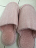 merdor日式棉拖鞋女秋冬季室内冬天情侣保暖地板拖鞋男士居家用防滑软底 粉色【加绒款】 37-38 实拍图