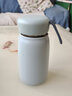 萨浪嘿可爱保温杯女生高颜值水杯小巧便携学生杯子304不锈钢迷你随手杯 茶隔款白色+KT贴纸+公仔- 350ml 实拍图