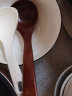 海燕之天 简约木头勺子家用厨房柯木勺子长柄盛粥勺稀饭勺大汤勺日韩式大 日式弯汤勺 实拍图