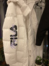 斐乐（FILA） 官方女装中长款羽绒服冬季长袖保暖连帽外套上衣运动休闲女子服装 标准白-WT S 160/80A 实拍图