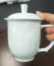 御嘉斋影青雕刻陶瓷杯办公茶杯大容量带盖纯手工水杯子马克杯可定制礼物 影青大业千秋办公杯 400ml 实拍图