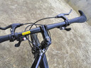 ICOLOUR山地自行车成人男单车减震越野变速公路赛车上班上学学生青少年女 加粗减震-六刀轮【黑蓝色】 24寸30速【身高：145-165cm】 实拍图