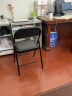 洛来宝折叠椅简约会议室培训办公椅时尚电脑椅家用休闲靠背椅子 黑色 晒单实拍图