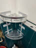 贝斯（BEISi）浴室置物架 太空铝单层转角架 卫生间三脚架 收纳架壁挂 层架 哑光双层三角架 实拍图
